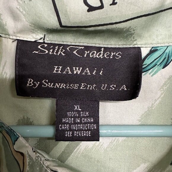 Hawaiian Shirt Silk Traders XL Short Sleeve Cars Hula Girl Dance Hawaii USA - Picture 3 of 8